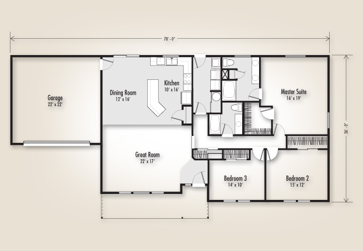 plan 1950: Main Floor